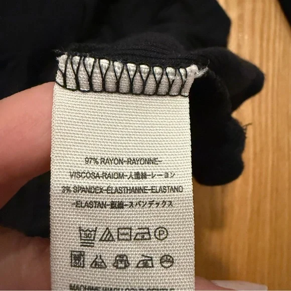 Free People Black Long Sleeve Flowy Top - Picture 9 of 9